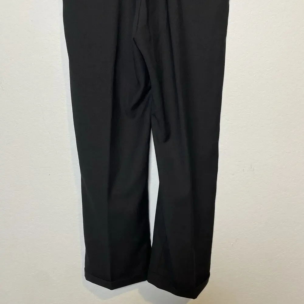 Haggar Comfort Equipped Dress Pants Mens 34x30‎ Black Trousers Office Work Relax